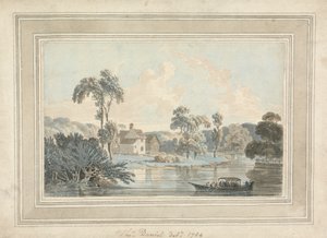 Farmhouse, River and Barge