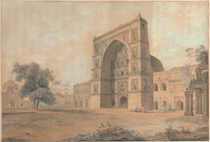 The Mosque at Juanpore Built by Sultan Hussain Sherki (Taken in December 1789)