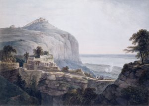 The North West View of Rohtasgarh, Bihar by Thomas Daniell