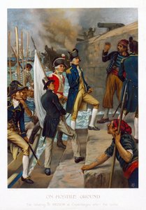 In a Hostile Land. The Landing of Horatio Nelson (1758-1805) in Copenhagen (Denmark), After the Battle (1801)
