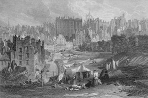 Edinburgh Old Town from Princes Street