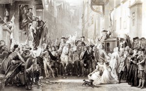 Prince Charles Edward (1720-88) and the Highlanders Entering Edinburgh after the Battle of Preston, 21st September 1745