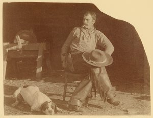 Cowboy at the B-T Ranch, Missouri Territory by Thomas Eakins