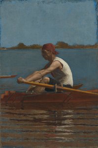 John Biglin in a Single Scull by Thomas Eakins