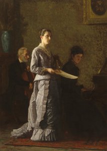 Singing a Pathetic Song by Thomas Eakins