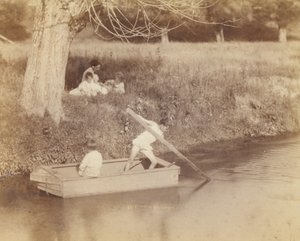 Two Boys Playing at the Creek by Thomas Eakins