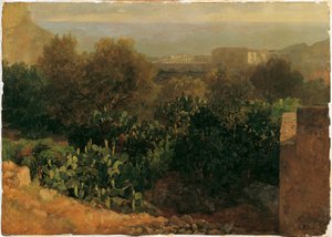 Southern Landscape with Cacti by Thomas Ender