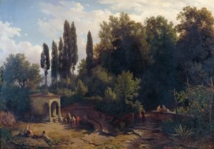 Forest Chapel in the Roman Mountains by Thomas Ender