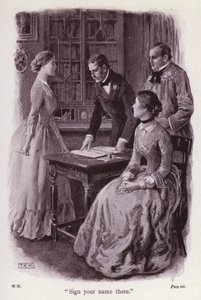 Illustration for The Woman In White by Wilkie Collins