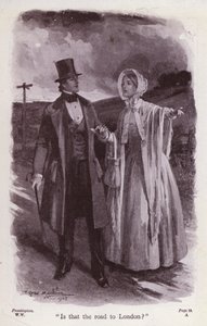 Illustration for The Woman In White by Wilkie Collins by Thomas Eyre Macklin