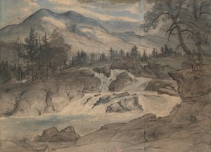 The Labro Falls, 1824-42 by Thomas Fearnley