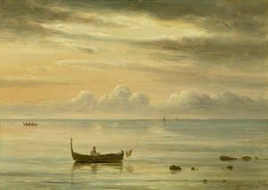 The Sea by Palermo by Thomas Fearnley