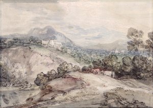 A Hilly Landscape by Thomas Gainsborough
