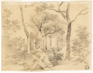 Gainsborough Sketching in Woods
