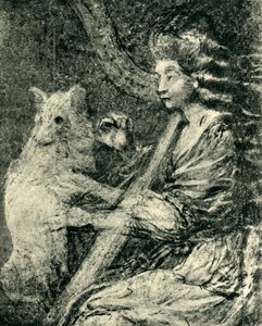 Harpist and Dog by Thomas Gainsborough