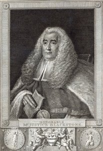 Honourable Mr Justice Blackstone, engraved by Hall by Thomas Gainsborough