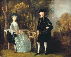Lady Lloyd and her son, Richard Savage Lloyd, of Hintlesham Hall, Suffolk, c.1745-46 by Thomas Gainsborough