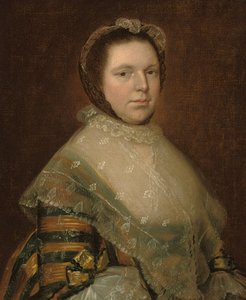 Portrait of Elizabeth Prowse, Half-Length, in a Blue and Gold Dress