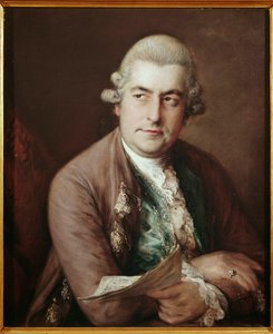 Portrait of the German composer Johann Christian Bach by Thomas Gainsborough