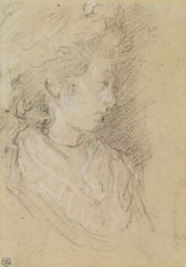 Study of a woman in a Mob Cap by Thomas Gainsborough