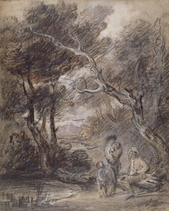 Wooded Landscape with Figures