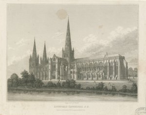 Lichfield Cathedral - South East View by Thomas George Lomax