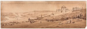 A Selection of Twenty of the Most Picturesque Views in Paris: View from Palace Terrace at St. Germain-en-Laye, the Aqueduct of Marli Seen in the Distance by Thomas Girtin