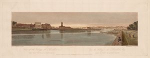 A Selection of Twenty of the Most Picturesque Views in Paris: View of the Village of Chaillot, &c Taken from Pont de la Concorde