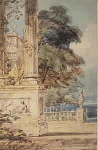 Garden Terrace by Thomas Girtin