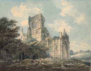 Kirkstall Abbey, Yorkshire, c1790-1802 by Thomas Girtin