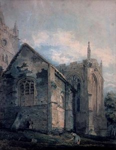 The Ancient Charnel House, Holy Trinity Church, Stratford-upon-Avon by Thomas Girtin