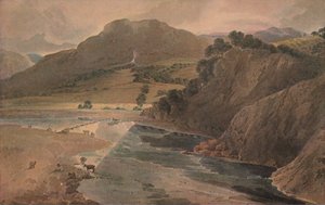 The stepping stones on the Wharfe, above Bolton Abbey, Yorkshire