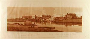 View of the Palace and Village of Choisi on the Banks of the Seine by Thomas Girtin