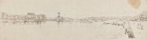 View of the Village of Chaillot Taken from the Pont de la Concorde by Thomas Girtin