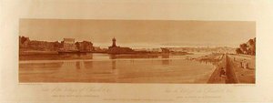 View of the Village of Chaillot Taken from the Pont de la Concorde by Thomas Girtin