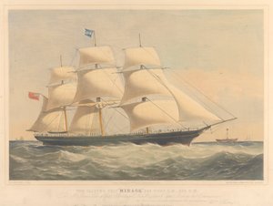 The Clipper Ship Mirage, 965 Tons, c.1853-57
