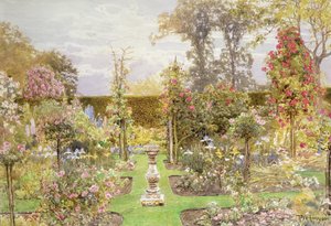 The Sun Dial in the Rose Garden by Thomas H. Hunn