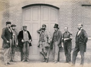 Staff at Holkham Hall, Norfolk, c.1863