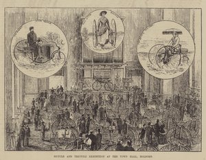 Bicycle and Tricycle Exhibition at the Town Hall, Holborn by Thomas Harrington Wilson