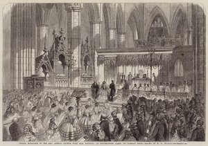 Choral Marriage of the Reverend Arthur Thynne with Miss Kendall, at Westminster Abbey on Tuesday Week by Thomas Harrington Wilson