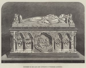 Monument to the late Lord Lyttelton in Worcester Cathedral by Thomas Harrington Wilson