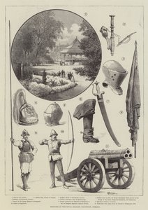Sketches at the Royal Military Exhibition, Chelsea by Thomas Harrington Wilson