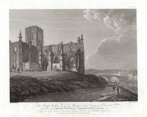 Priory Church at Haddington by Thomas Hearne