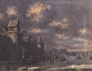 Winter Landscape with Figures