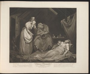 Modest Maid Visits the Dying Wanton Maid by Thomas Hellyer