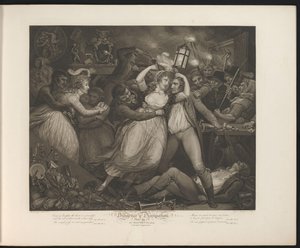 Wanton Maid Enjoying Herself in a Tavern (Plate 7. The Wanton Revelling with Her Companions, Virtue and Vice, Diligence & Dissipation)