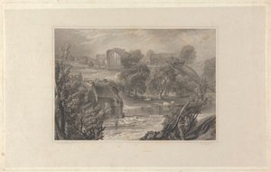 Egglestone Abbey, near Barnard Castle by Thomas Higham