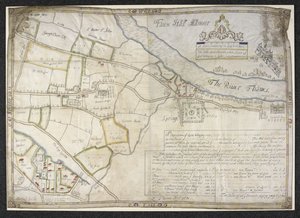 Plan of Faux Hall [now Vauxhall] manor, in Lambeth, co. Surrey by Thomas Hill