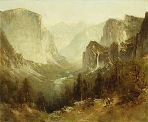 Hunting In Yosemite by Thomas Hill