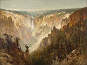 The Grand Canyon of the Yellowstone by Thomas Hill